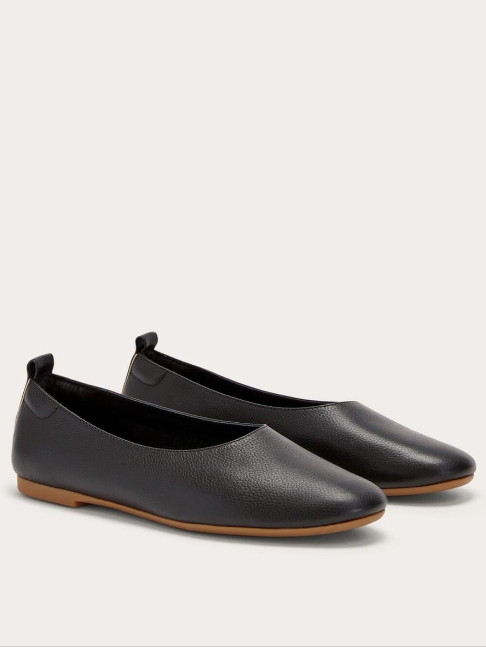 Everlane The Day Glove Black Leather Flats Size 7